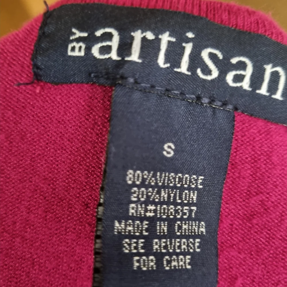 By artisan women's dress pink & black Size S - Picture 5 of 8